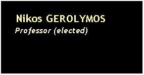 Text Box:     Nikos GEROLYMOS    Professor (elected)